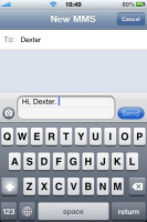 Creating SMS/MMS • sending photo or GPS location
