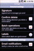 Samsung I7500 Galaxy screenshot