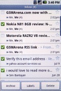 Samsung I7500 Galaxy screenshot
