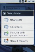 Samsung I7500 Galaxy screenshot
