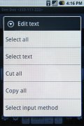Samsung I7500 Galaxy screenshot
