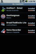Samsung I7500 Galaxy screenshot