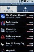 Samsung I7500 Galaxy screenshot