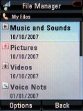 Screenshots of Motorola RAZR2 V8