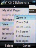 Screenshots of Motorola RAZR2 V8