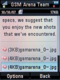Screenshots of Motorola RAZR2 V8