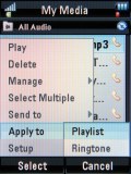 Screenshots of Motorola RAZR2 V8