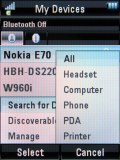Screenshots of Motorola RAZR2 V8