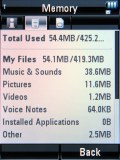 Screenshots of Motorola RAZR2 V8
