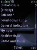 Screenshots of Nokia 6500 slide