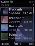 Screenshots of Nokia 6500 slide