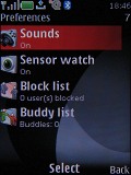 Screenshots of Nokia 6500 slide