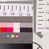 Resolution chart crop