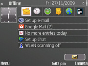 Nokia E72 screenshot