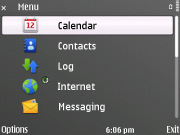 Nokia E72 screenshot