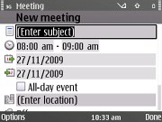 Nokia E72 screenshot