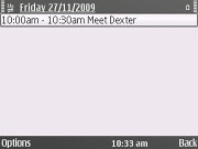 Nokia E72 screenshot