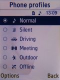 Samsung G600 screenshots