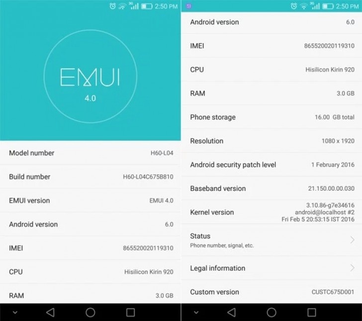 Huawei Honor 6 Gets Android 6 0 Marshmallow Update Gsmarena Com News