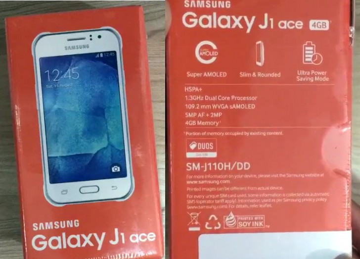 Galaxy J1 Ace featuring Super AMOLED display appears 