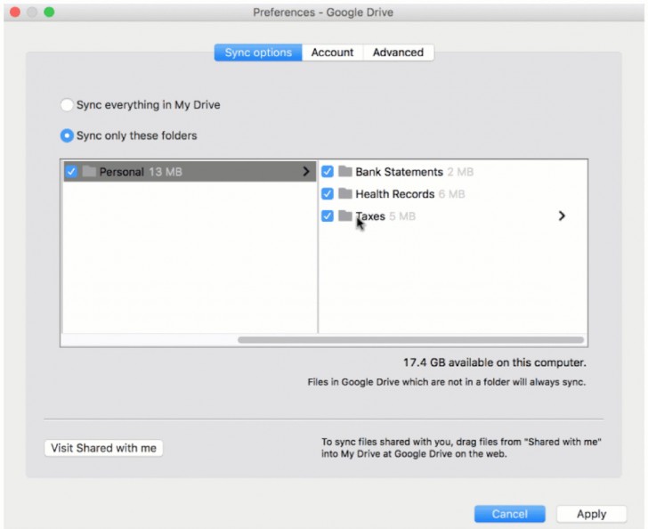 google drive for the mac