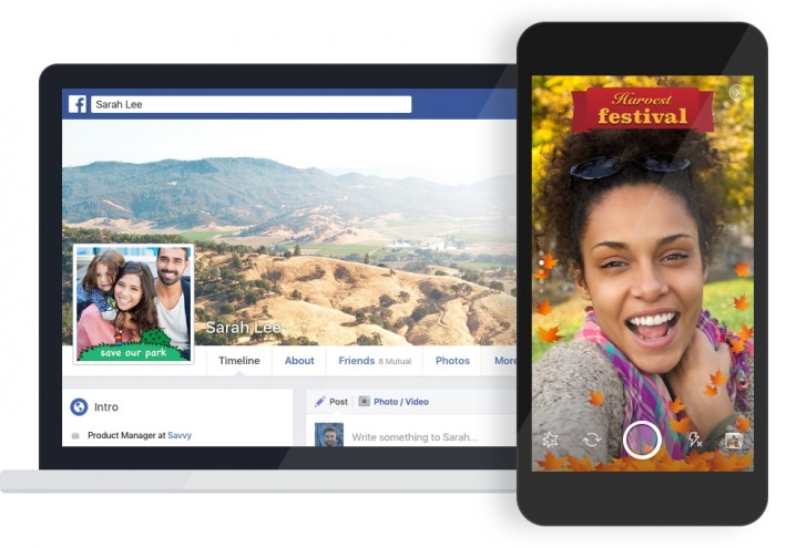 Facebook Is Beta Testing New Custom Photo Frames Tool Gsmarena Blog The Custom Frames Are Actually Part Of A Much Bigger Package Facebook Is Calling Effects Platform Like Name Suggests