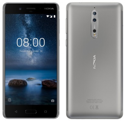 Nokia 8, the Steel color option