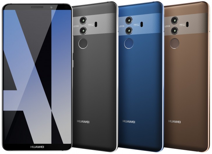 Huawei Mate 10 Pro shows its colors, cameras