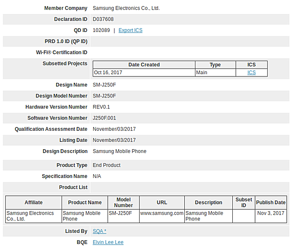 Samsung Galaxy J2 Pro 17 With Removable Battery Coming Soon Gsmarena Com News