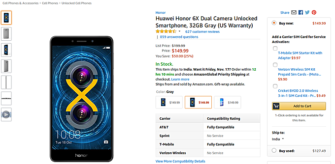 Huawei Honor 6x And Sony Xperia Xa1 Ultra Get Price Cuts Gsmarena Com News