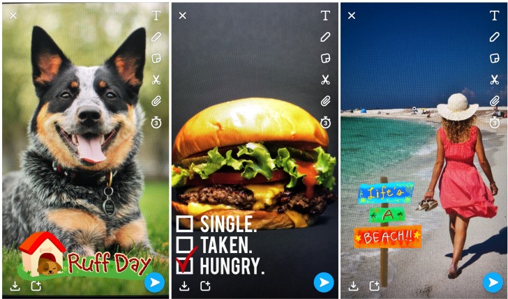 how to get the single taken hungry filter on snapchat