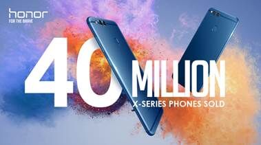 Honor X series sales hit 40 million milestone