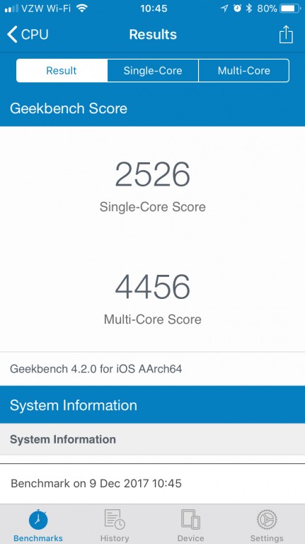 iPhone 6s更换电池后的测试结果
