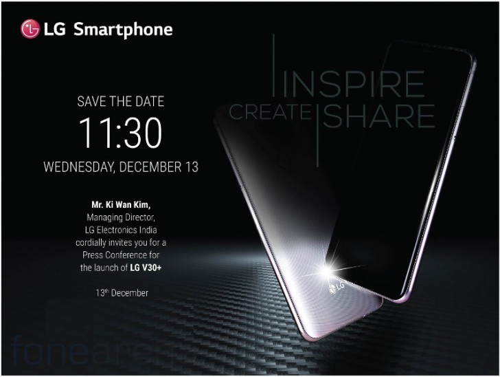 LG V30+ arrives in India next week