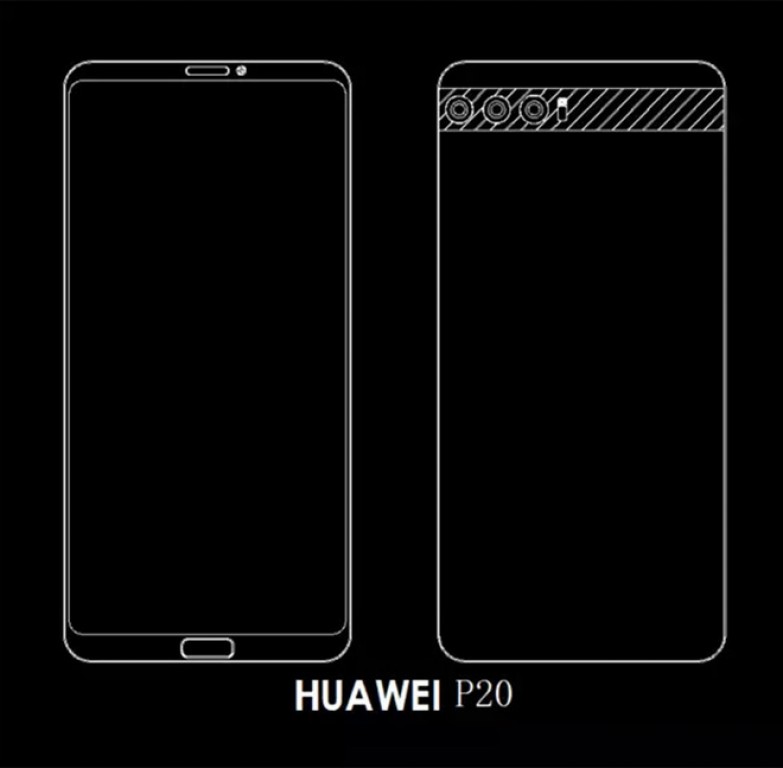 三攝鏡頭、劉海全面屏設計？三部疑似 Huawei P20 系列新機設計曝光；這奇異外形您打幾分？ 1