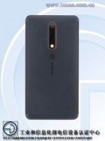 Nokia 6 (2018) back panel on TENAA