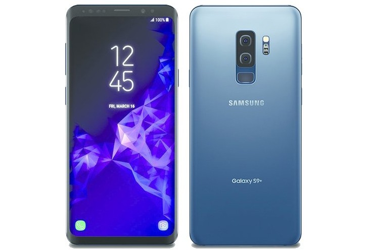 Samsung Galaxy S9+ in Coral Blue swims to the surface