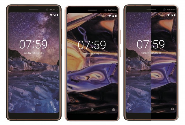 Nokia 7 Plus in Black, White and a comparison