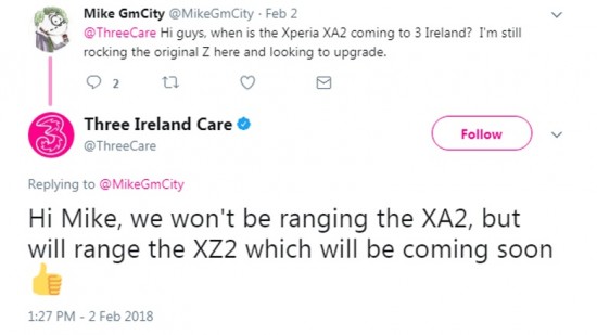 Xperia XZ2 é acidentalmente vazado por transportadora no Twitter