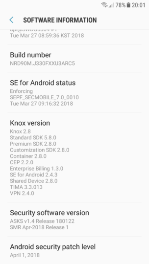 Samsung Has Already Started Rolling Out April Security Update Gsmarena Com News