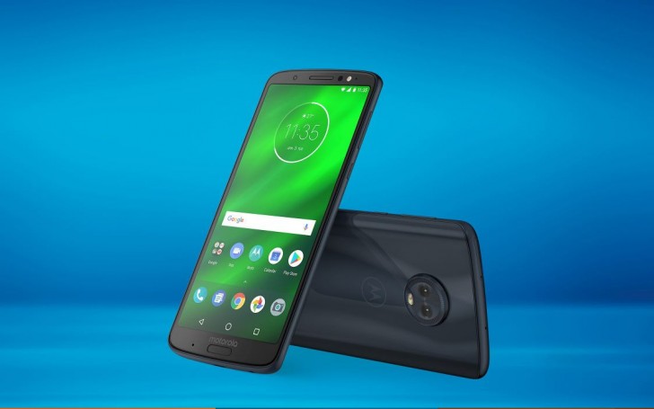Moto G6 Plus Front and Back