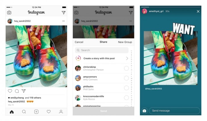 Instagram Now Lets You Share Feed Posts To Stories Gsmarena Com News