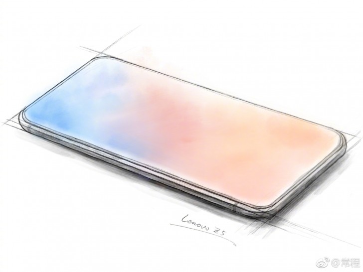 Lenovo Z5 sketch with massive screen-to-body ratio revealed