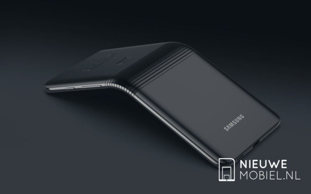 超有未來感：Samsung 首部可折疊手機 Galaxy F 渲染圖曝光；折起時像足一個錢包！ 1