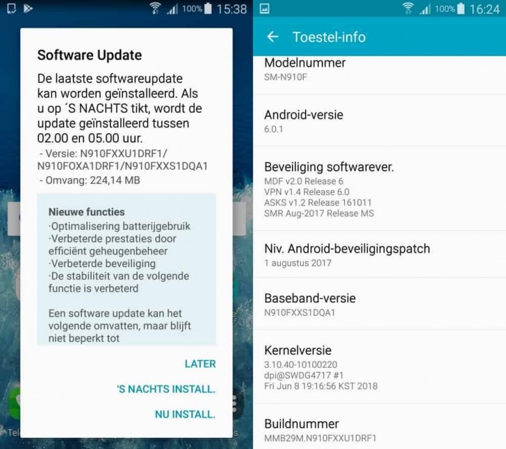 update 6.0.1 note 4 this device not compatible with file