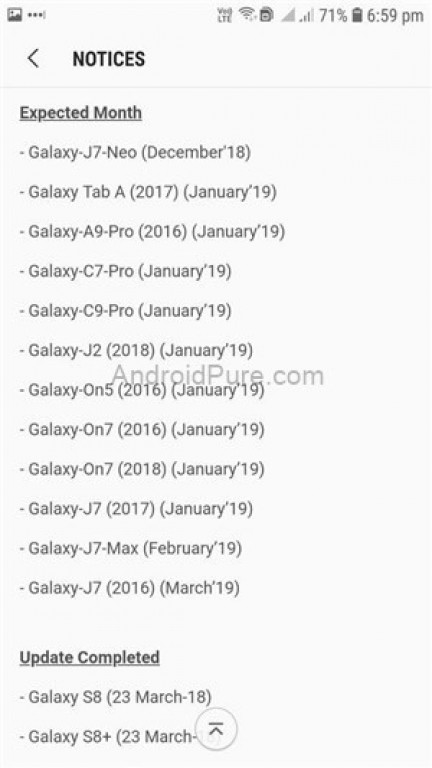 Samsung S Mid Range Smartphone Roadmap For Oreo Is Out Gsmarena Com News