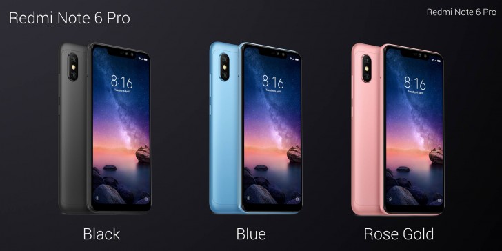 redmi note 6 pro pink gold