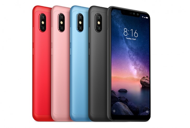 xiaomi redmi note 6 pro rosa