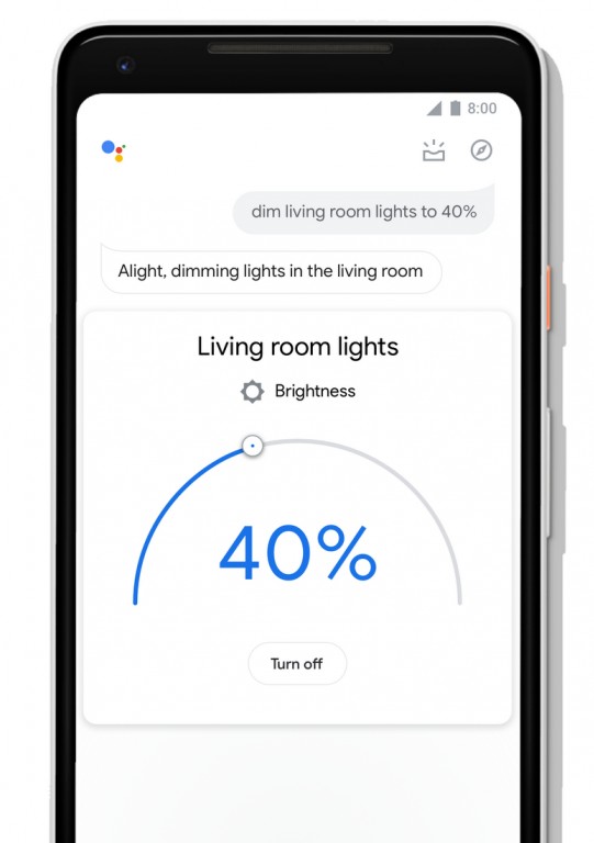 google assistant dim lights