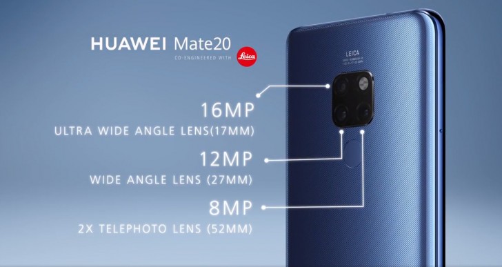 Huawei anuncia Mate 20 e 20 Pro com 3 câmeras e leitor abaixo da tela 8